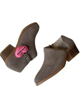 Skechers Lasso Vacinity Suede Ankle Boots Dark Taupe Size 6